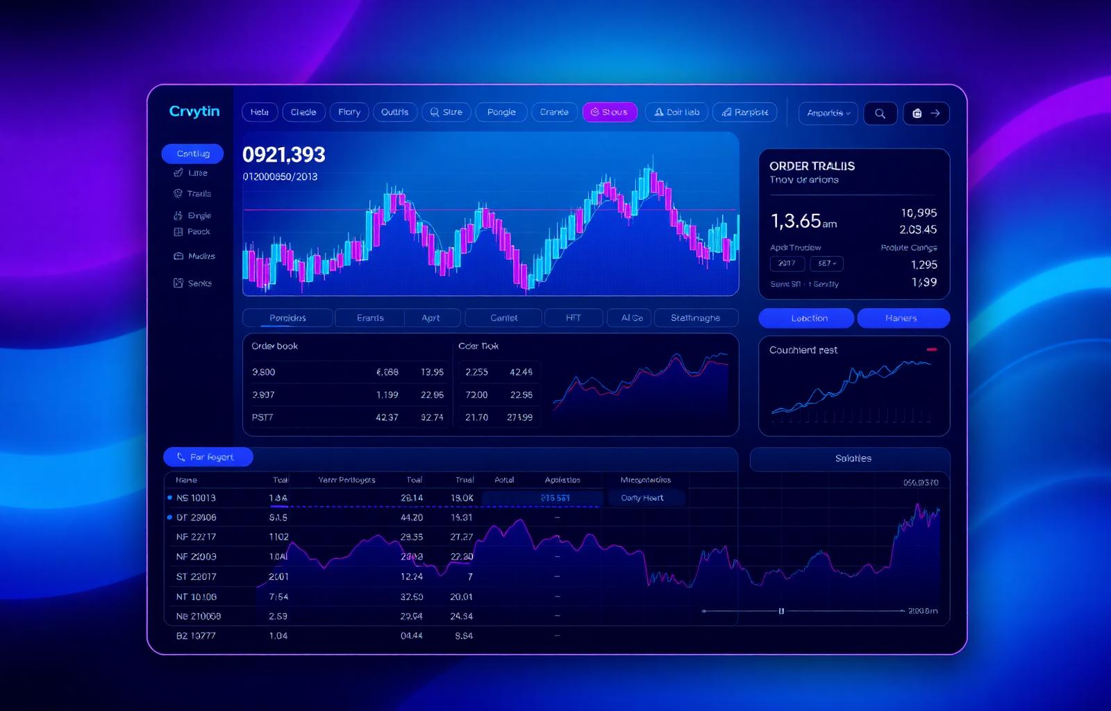 TopFinex trading interface